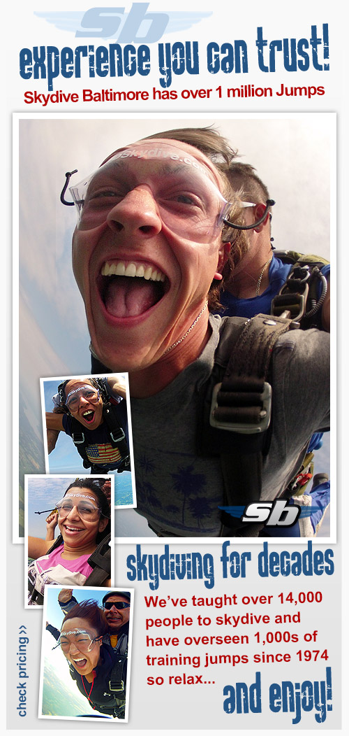 Please click here for skydive reservations and photo video pricing.
